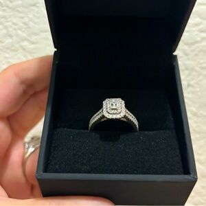 Vera Wang Emerald Cut Diamond Engagement Ring